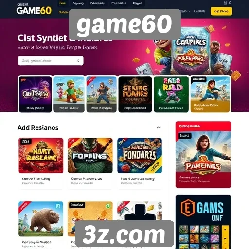 novos recursos do site game60 melhoram a experiência do usuário